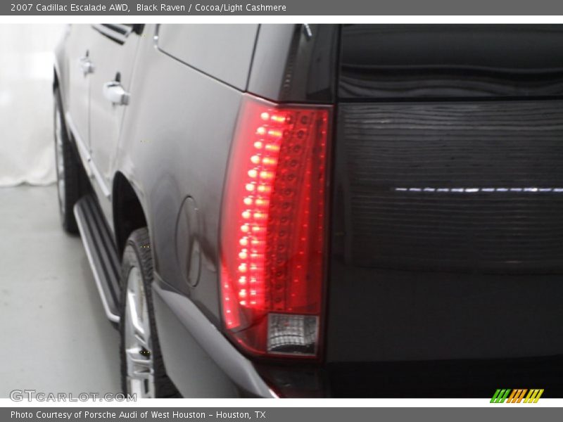 Black Raven / Cocoa/Light Cashmere 2007 Cadillac Escalade AWD