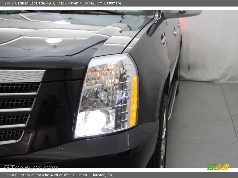 Black Raven / Cocoa/Light Cashmere 2007 Cadillac Escalade AWD