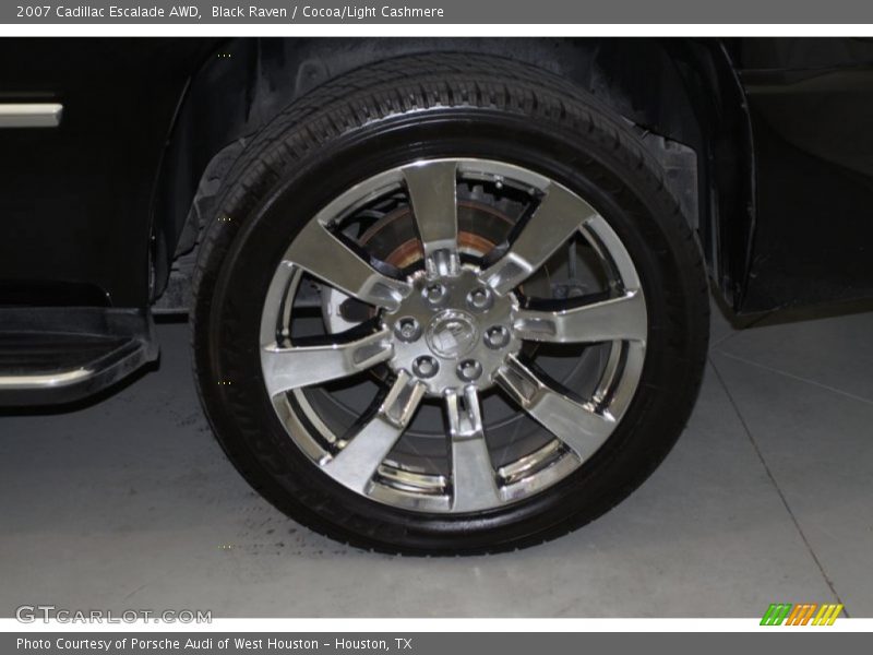 Black Raven / Cocoa/Light Cashmere 2007 Cadillac Escalade AWD