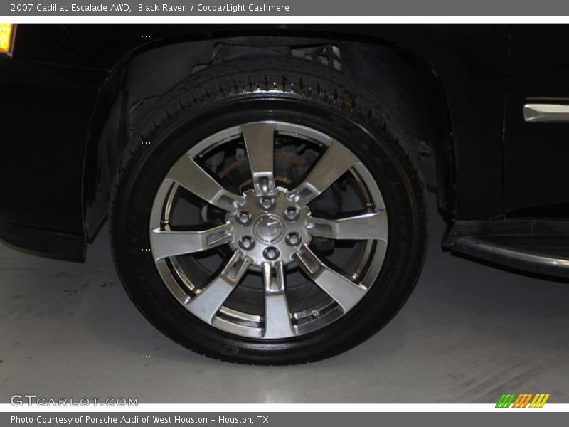 Black Raven / Cocoa/Light Cashmere 2007 Cadillac Escalade AWD