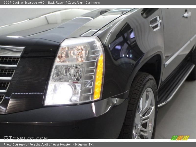 Black Raven / Cocoa/Light Cashmere 2007 Cadillac Escalade AWD