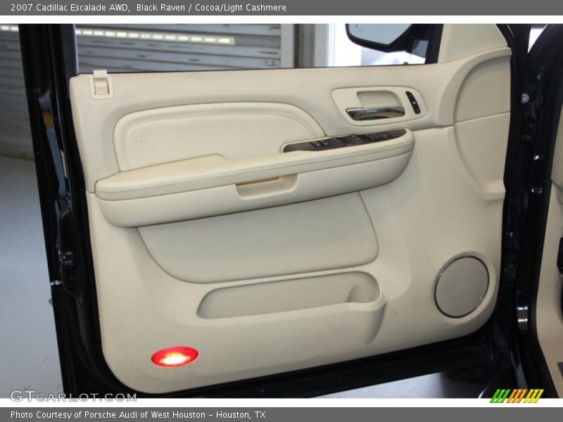 Black Raven / Cocoa/Light Cashmere 2007 Cadillac Escalade AWD