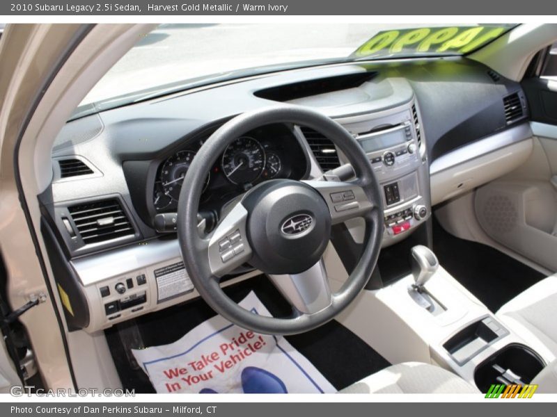 Harvest Gold Metallic / Warm Ivory 2010 Subaru Legacy 2.5i Sedan