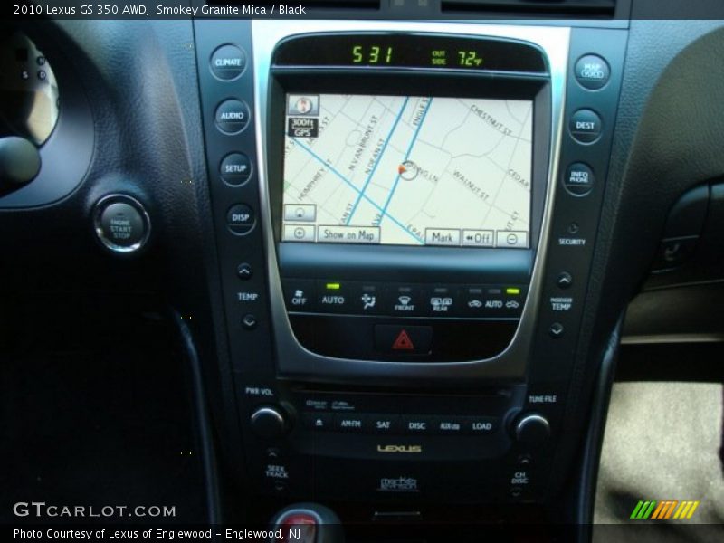 Smokey Granite Mica / Black 2010 Lexus GS 350 AWD