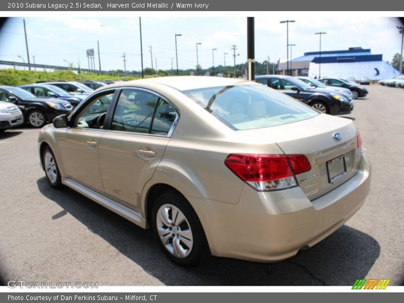Harvest Gold Metallic / Warm Ivory 2010 Subaru Legacy 2.5i Sedan