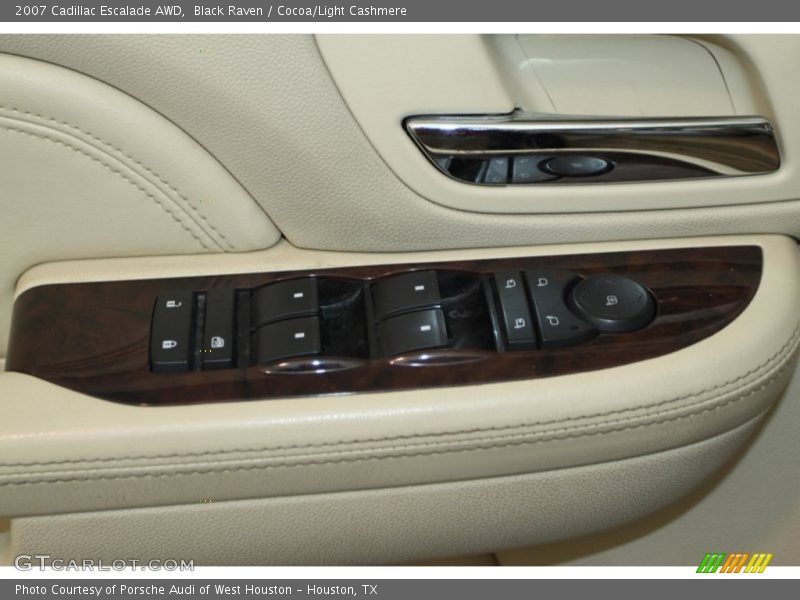 Black Raven / Cocoa/Light Cashmere 2007 Cadillac Escalade AWD