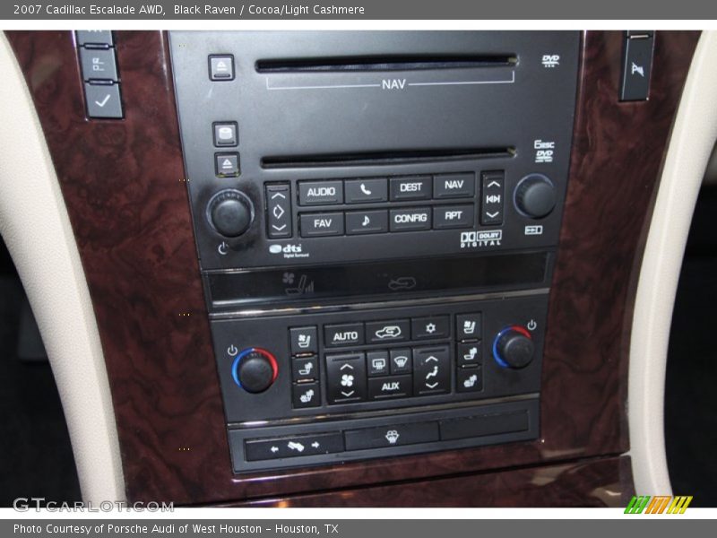 Black Raven / Cocoa/Light Cashmere 2007 Cadillac Escalade AWD