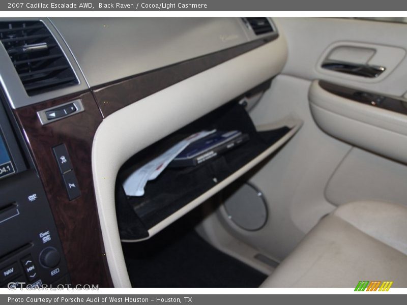 Black Raven / Cocoa/Light Cashmere 2007 Cadillac Escalade AWD