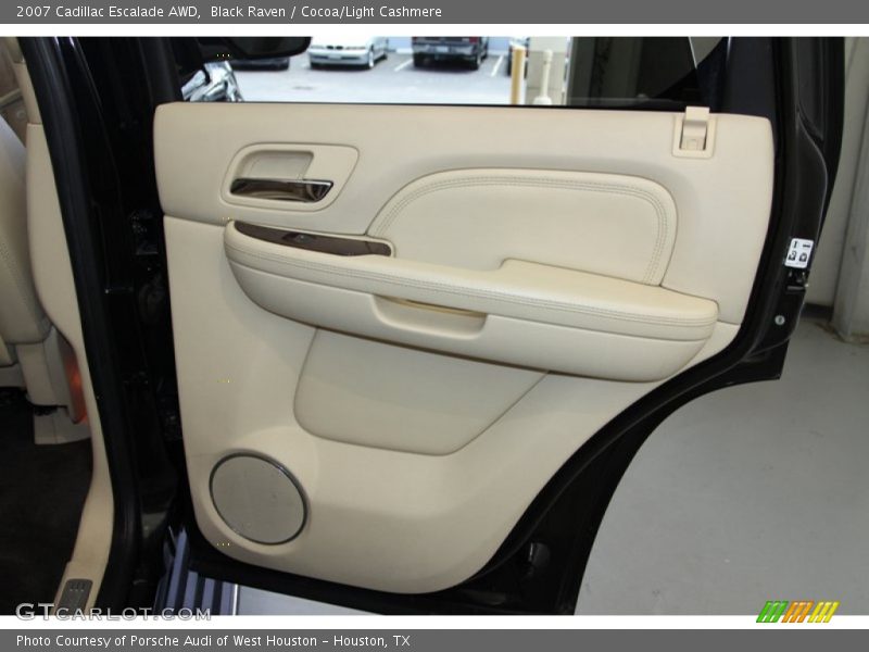 Black Raven / Cocoa/Light Cashmere 2007 Cadillac Escalade AWD