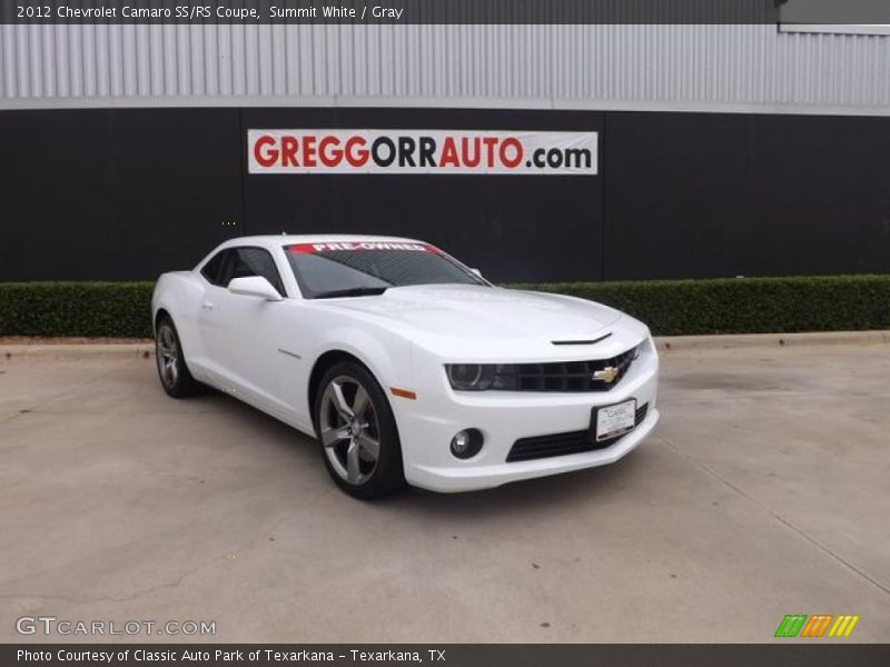 Summit White / Gray 2012 Chevrolet Camaro SS/RS Coupe