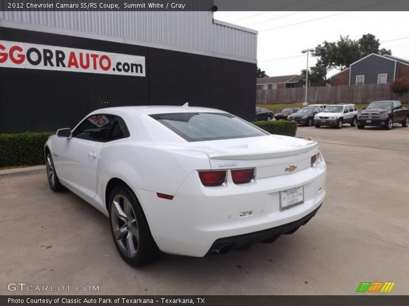 Summit White / Gray 2012 Chevrolet Camaro SS/RS Coupe