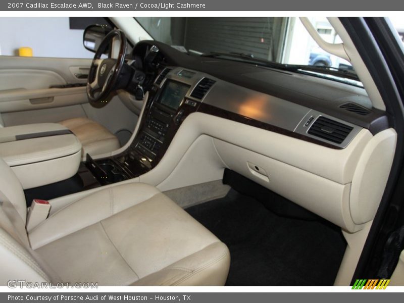 Black Raven / Cocoa/Light Cashmere 2007 Cadillac Escalade AWD