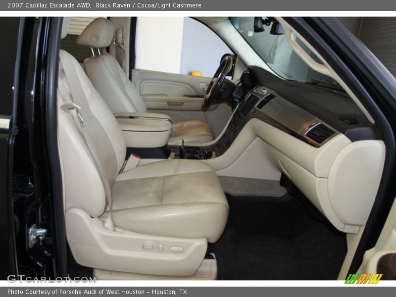 Black Raven / Cocoa/Light Cashmere 2007 Cadillac Escalade AWD