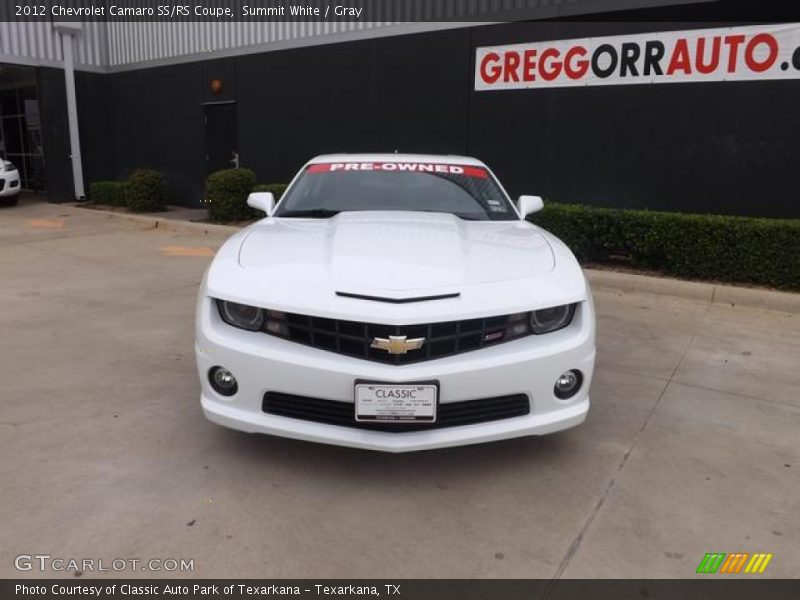 Summit White / Gray 2012 Chevrolet Camaro SS/RS Coupe