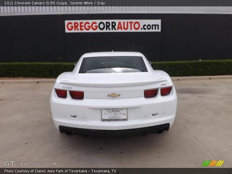 Summit White / Gray 2012 Chevrolet Camaro SS/RS Coupe