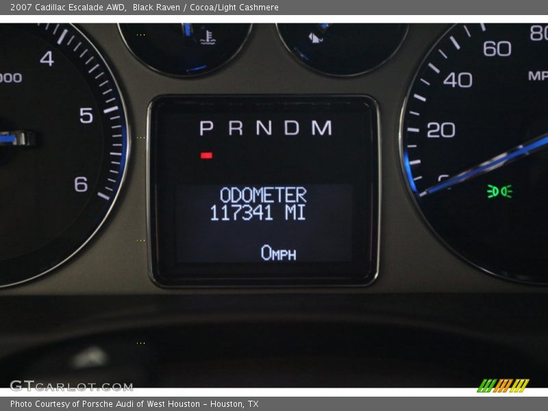 Black Raven / Cocoa/Light Cashmere 2007 Cadillac Escalade AWD