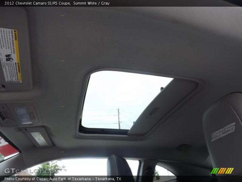 Summit White / Gray 2012 Chevrolet Camaro SS/RS Coupe