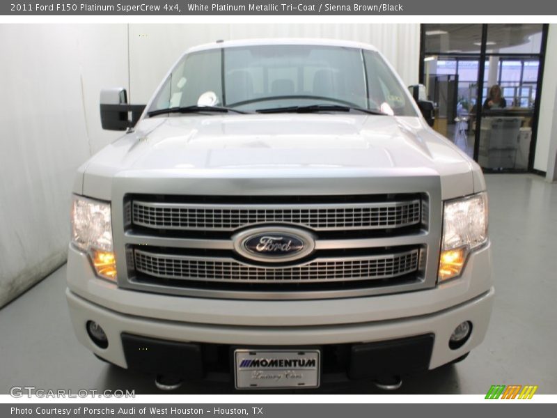 White Platinum Metallic Tri-Coat / Sienna Brown/Black 2011 Ford F150 Platinum SuperCrew 4x4