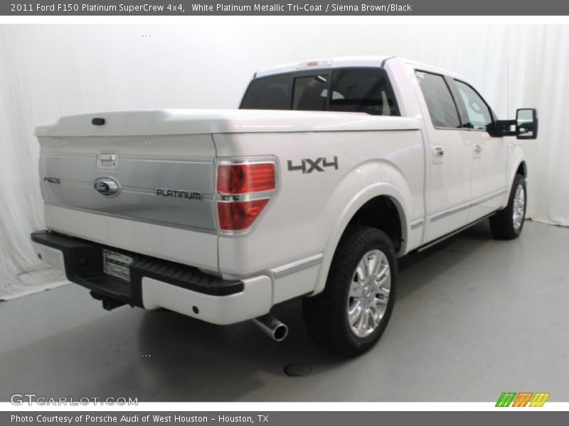 White Platinum Metallic Tri-Coat / Sienna Brown/Black 2011 Ford F150 Platinum SuperCrew 4x4