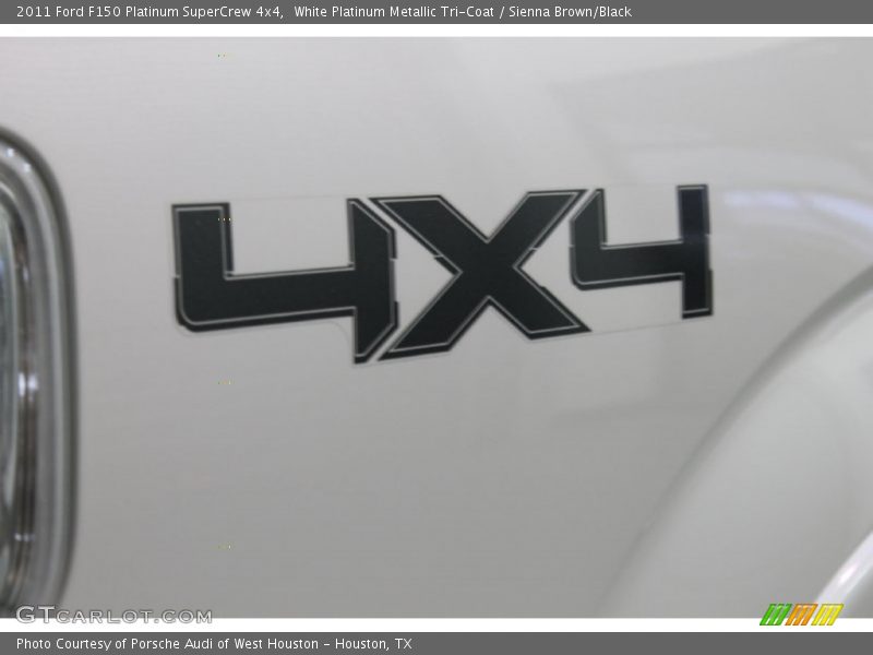 White Platinum Metallic Tri-Coat / Sienna Brown/Black 2011 Ford F150 Platinum SuperCrew 4x4