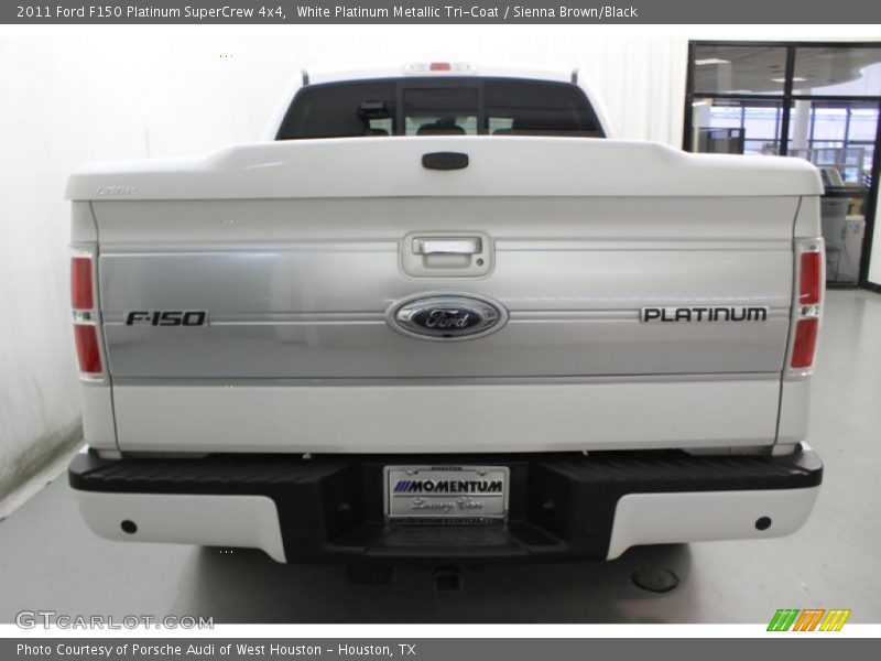White Platinum Metallic Tri-Coat / Sienna Brown/Black 2011 Ford F150 Platinum SuperCrew 4x4