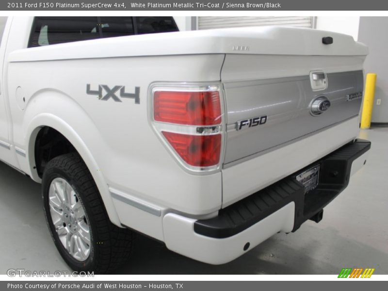 White Platinum Metallic Tri-Coat / Sienna Brown/Black 2011 Ford F150 Platinum SuperCrew 4x4
