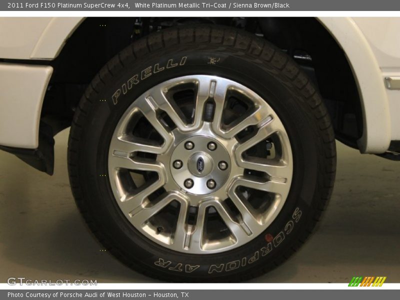 White Platinum Metallic Tri-Coat / Sienna Brown/Black 2011 Ford F150 Platinum SuperCrew 4x4