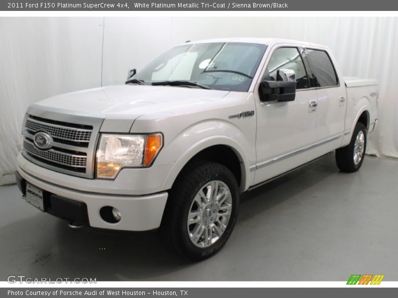 White Platinum Metallic Tri-Coat / Sienna Brown/Black 2011 Ford F150 Platinum SuperCrew 4x4