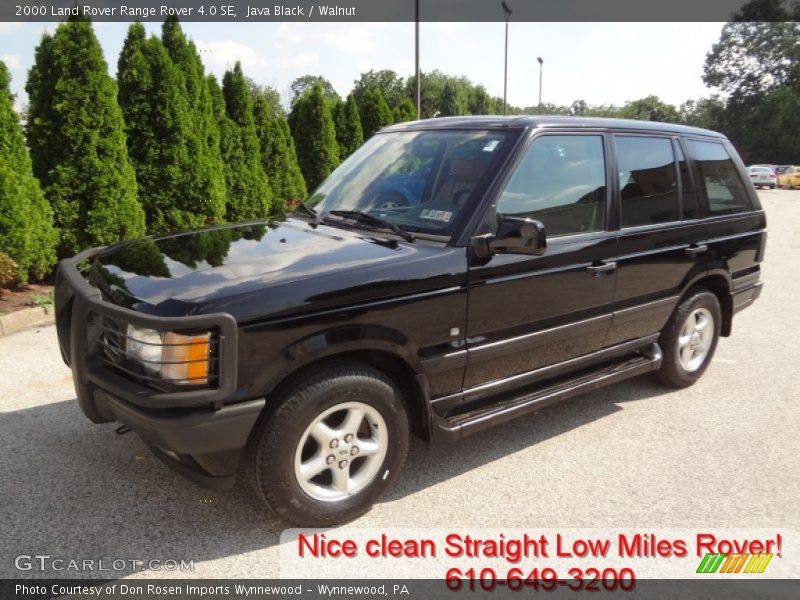 Java Black / Walnut 2000 Land Rover Range Rover 4.0 SE