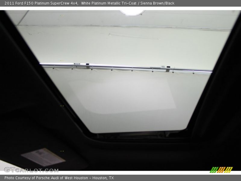 White Platinum Metallic Tri-Coat / Sienna Brown/Black 2011 Ford F150 Platinum SuperCrew 4x4