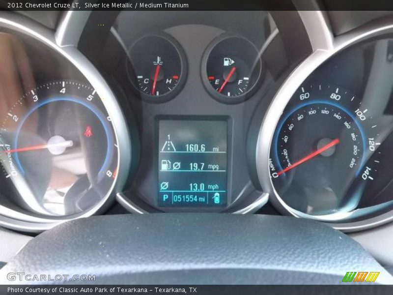 Silver Ice Metallic / Medium Titanium 2012 Chevrolet Cruze LT
