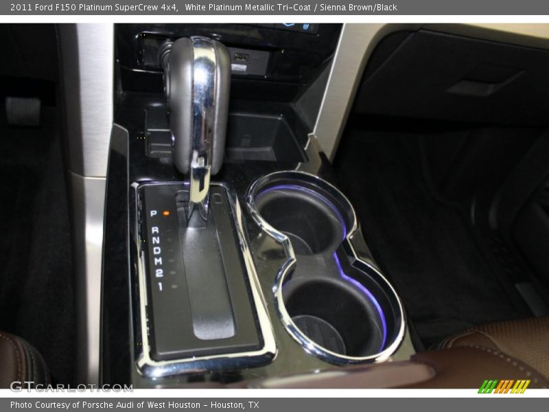 White Platinum Metallic Tri-Coat / Sienna Brown/Black 2011 Ford F150 Platinum SuperCrew 4x4