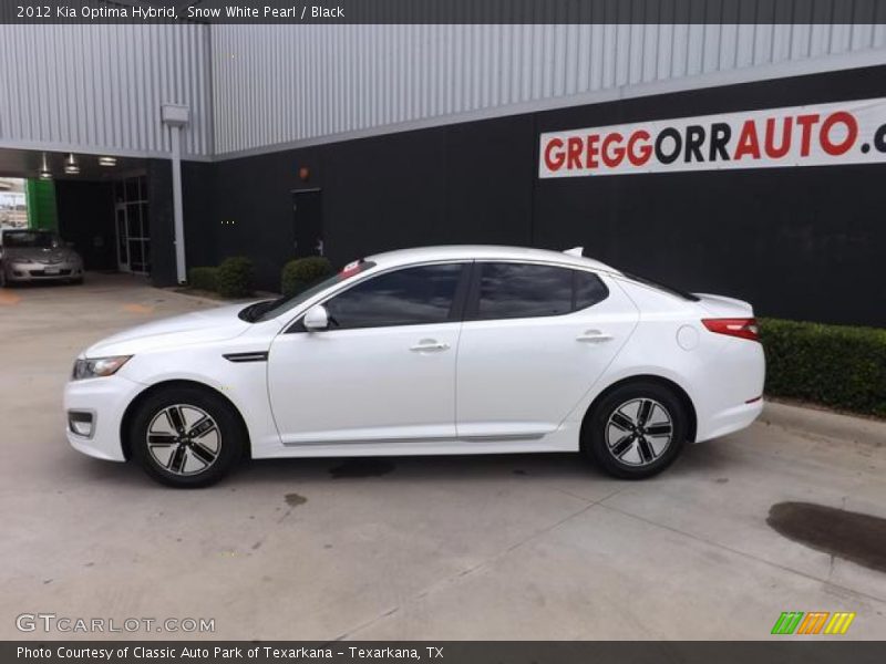 Snow White Pearl / Black 2012 Kia Optima Hybrid