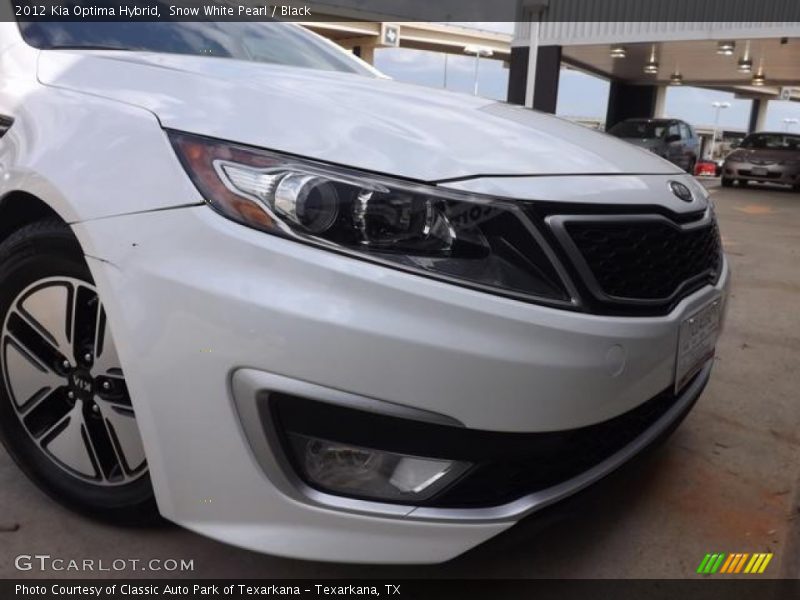 Snow White Pearl / Black 2012 Kia Optima Hybrid