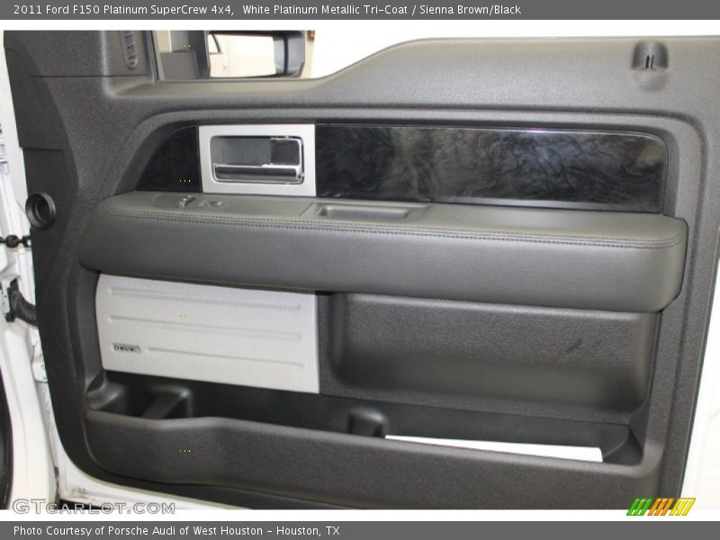 White Platinum Metallic Tri-Coat / Sienna Brown/Black 2011 Ford F150 Platinum SuperCrew 4x4