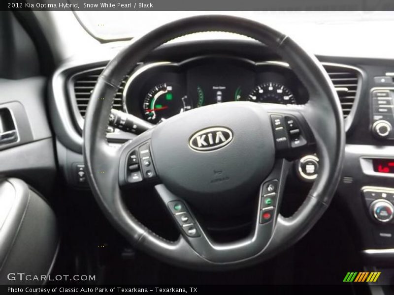 Snow White Pearl / Black 2012 Kia Optima Hybrid