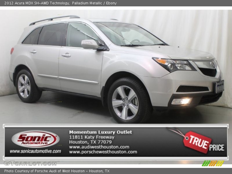 Palladium Metallic / Ebony 2012 Acura MDX SH-AWD Technology
