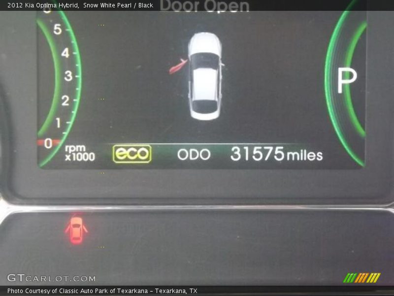 Snow White Pearl / Black 2012 Kia Optima Hybrid