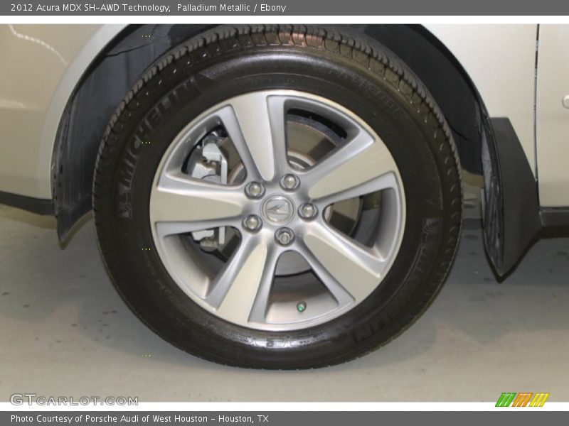 Palladium Metallic / Ebony 2012 Acura MDX SH-AWD Technology