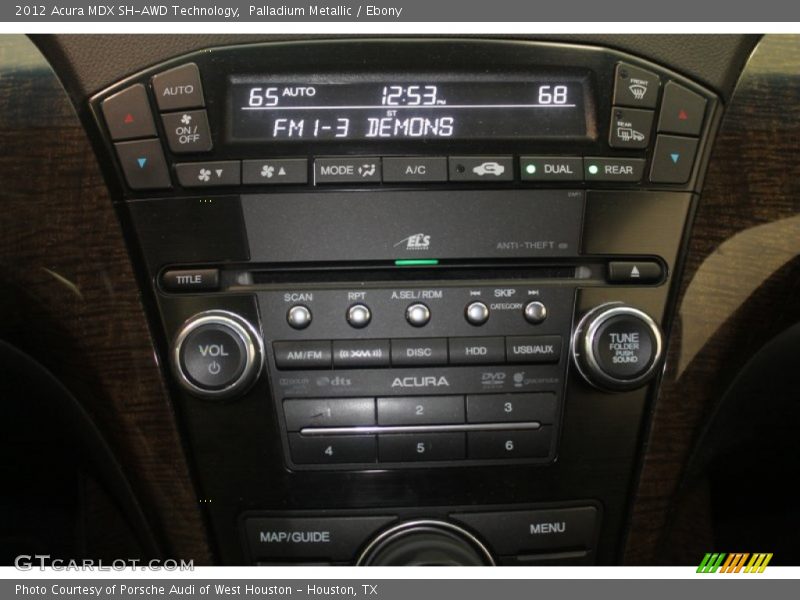Palladium Metallic / Ebony 2012 Acura MDX SH-AWD Technology