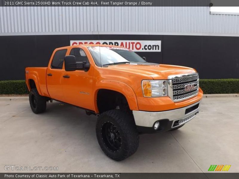 Fleet Tangier Orange / Ebony 2011 GMC Sierra 2500HD Work Truck Crew Cab 4x4
