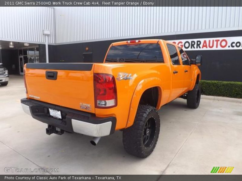 Fleet Tangier Orange / Ebony 2011 GMC Sierra 2500HD Work Truck Crew Cab 4x4