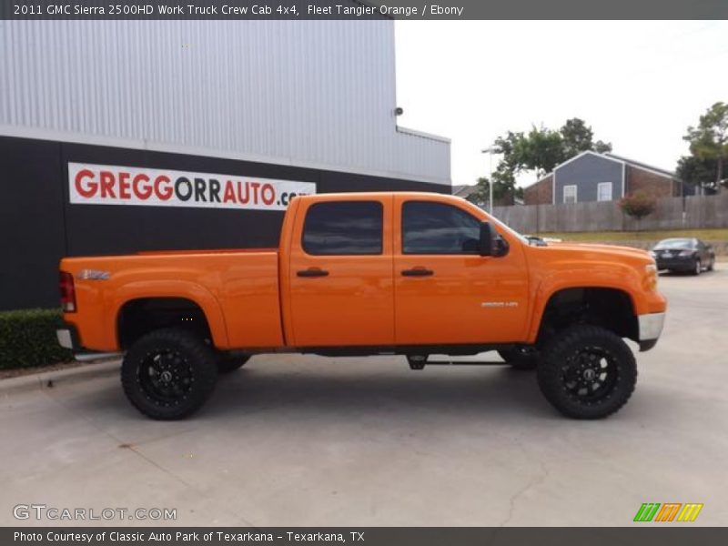 Fleet Tangier Orange / Ebony 2011 GMC Sierra 2500HD Work Truck Crew Cab 4x4