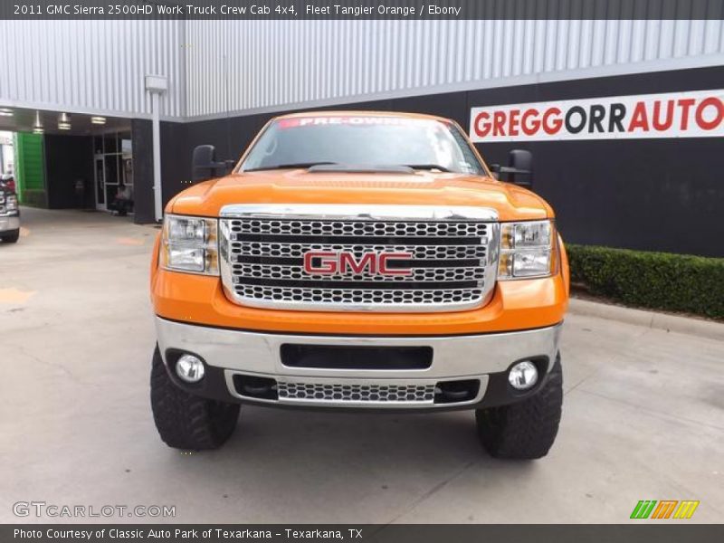 Fleet Tangier Orange / Ebony 2011 GMC Sierra 2500HD Work Truck Crew Cab 4x4