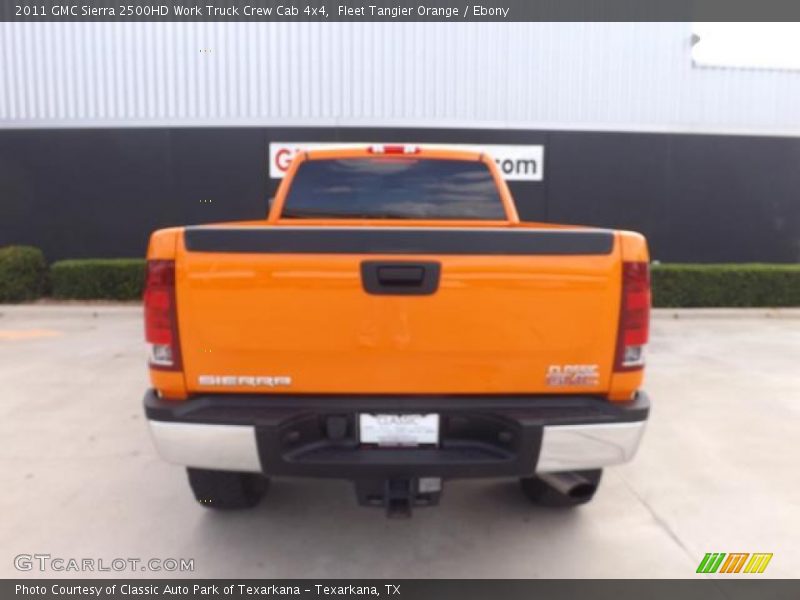 Fleet Tangier Orange / Ebony 2011 GMC Sierra 2500HD Work Truck Crew Cab 4x4