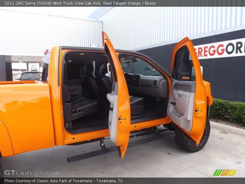 Fleet Tangier Orange / Ebony 2011 GMC Sierra 2500HD Work Truck Crew Cab 4x4