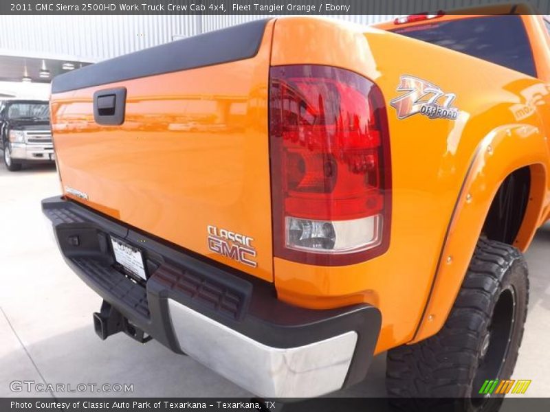 Fleet Tangier Orange / Ebony 2011 GMC Sierra 2500HD Work Truck Crew Cab 4x4