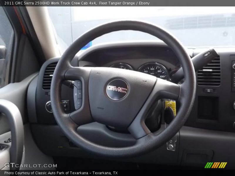 Fleet Tangier Orange / Ebony 2011 GMC Sierra 2500HD Work Truck Crew Cab 4x4