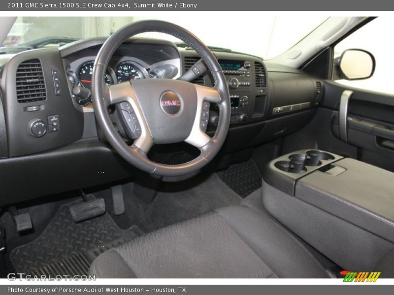 Summit White / Ebony 2011 GMC Sierra 1500 SLE Crew Cab 4x4