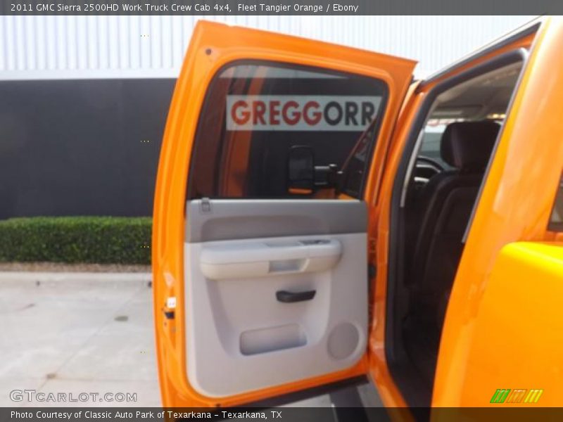 Fleet Tangier Orange / Ebony 2011 GMC Sierra 2500HD Work Truck Crew Cab 4x4